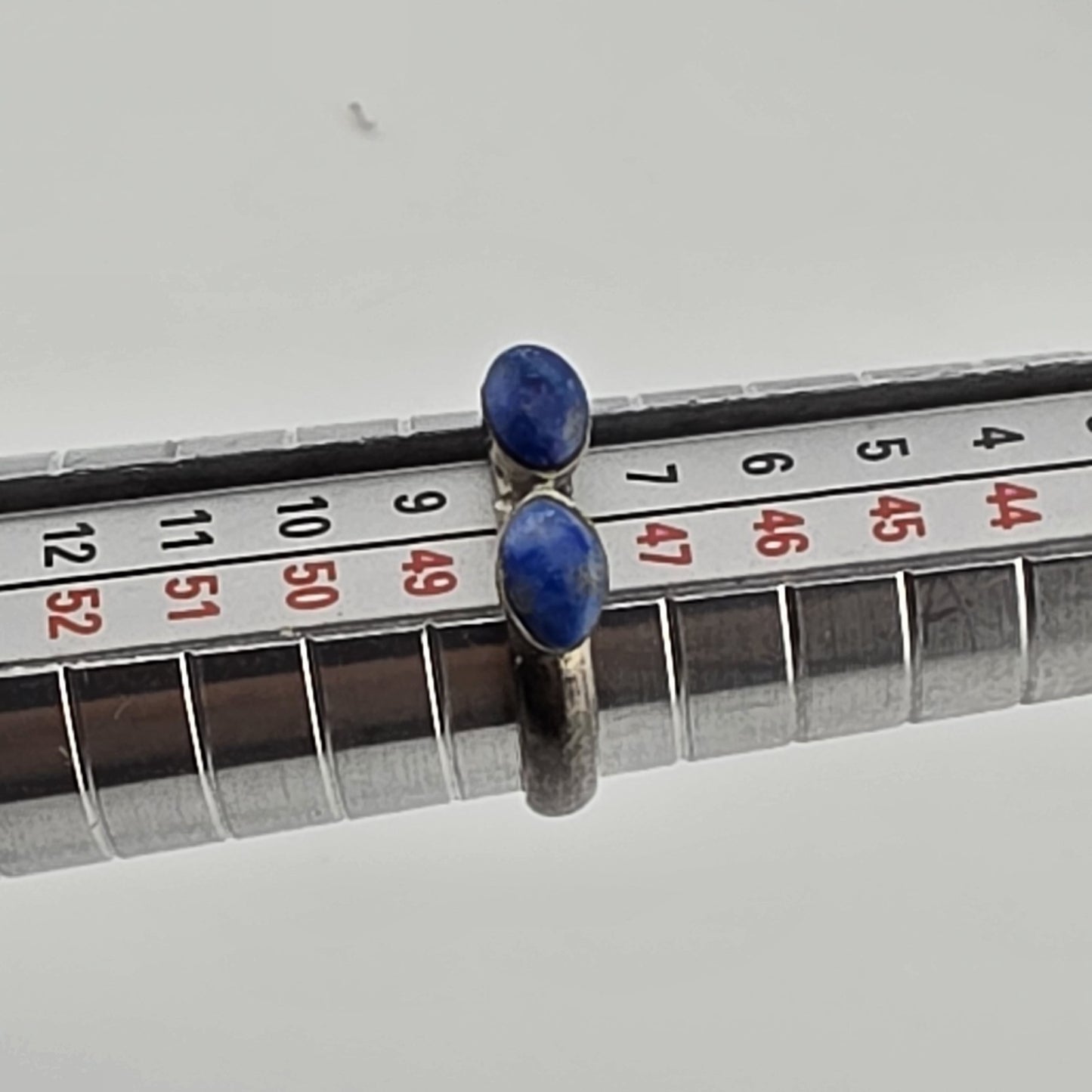 Sterling Silver Ring 925 Blue Lapis Stone Size 4.5
