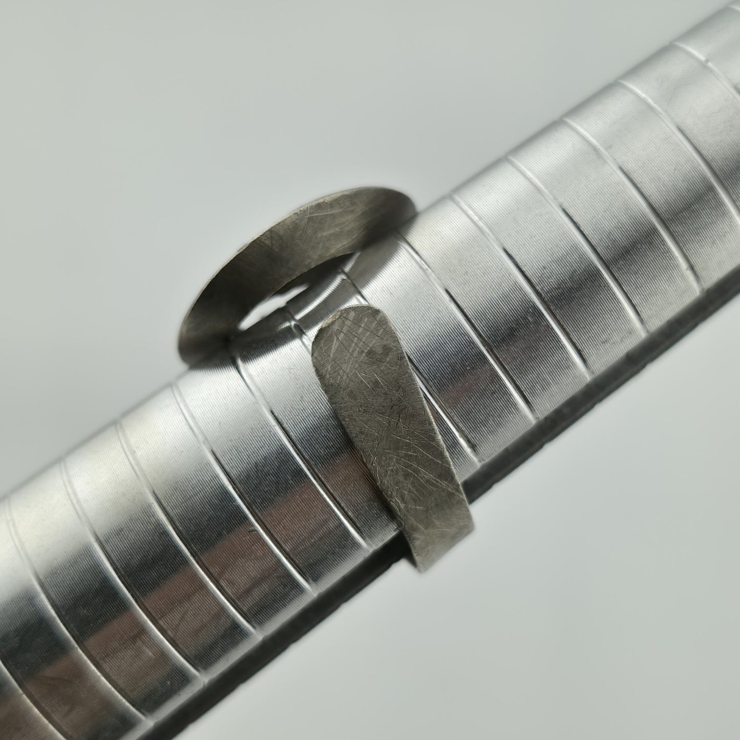 Joid'art Ring contemporary Artisan Spiral 925 Sterling Silver Adjustable