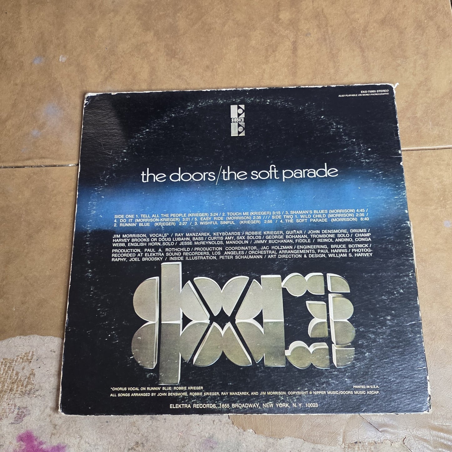 The Doors The Soft Parade Elektra Vinyl Album LP Original Allentown Press Sleeve
