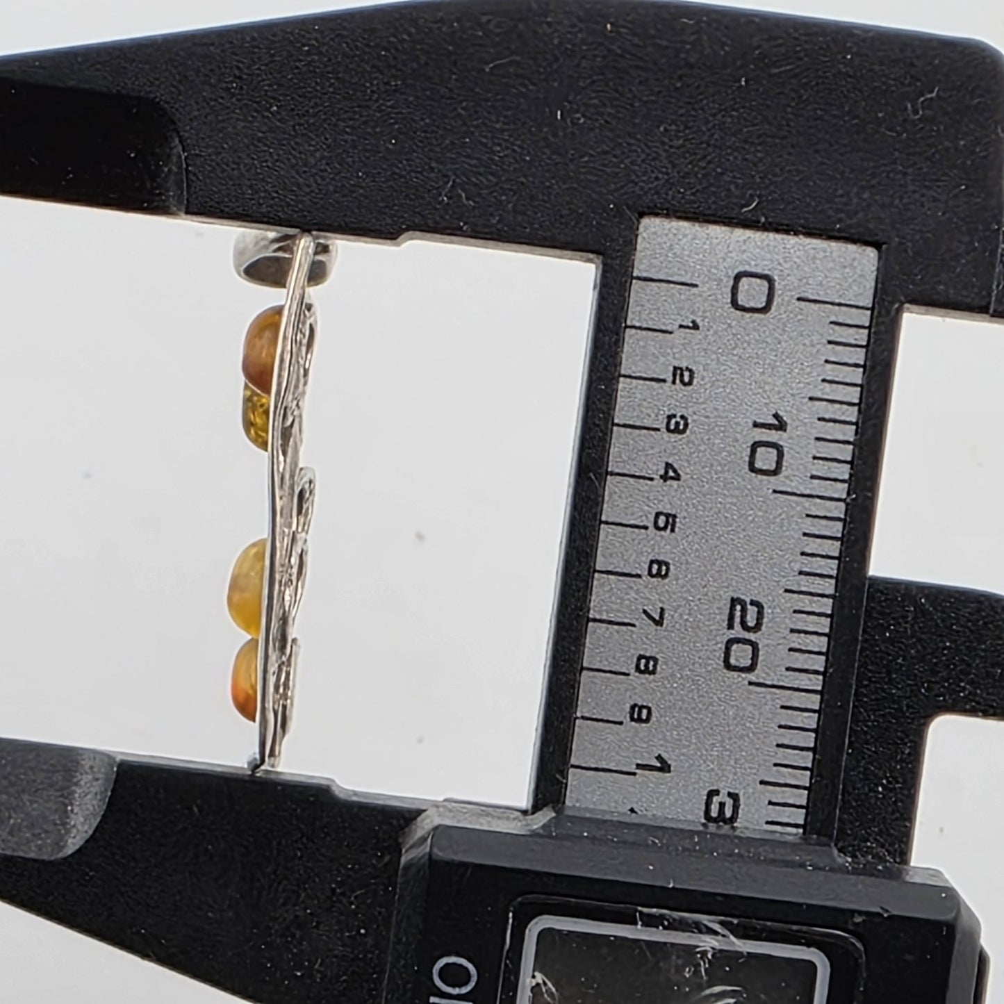 Baltic Amber Stone 925 Sterling Silver Pendants 30mm x 30mm MCM Vibes
