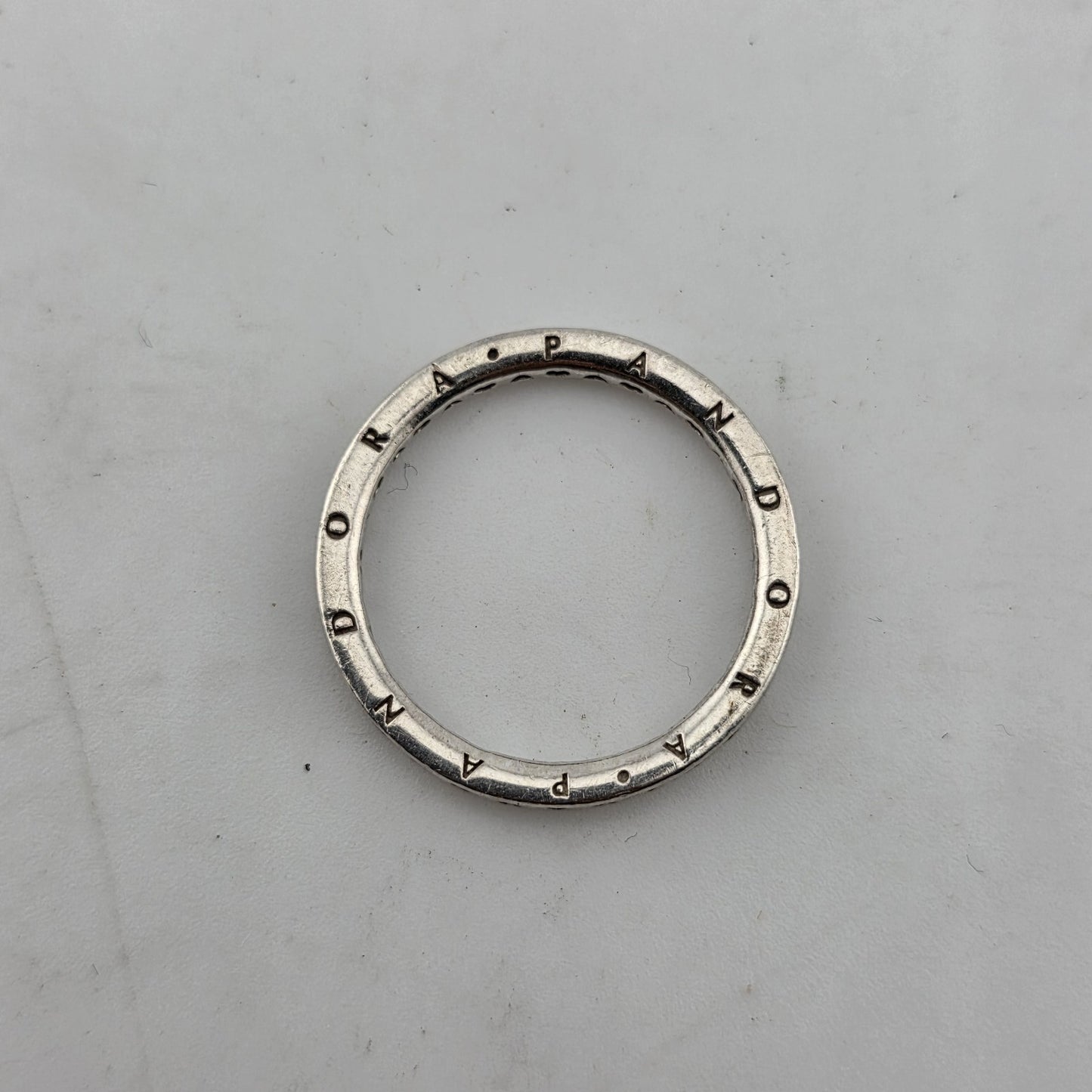 pandora sterling silver ring size 8.75 Hearts Stackable Band ALE 60 925