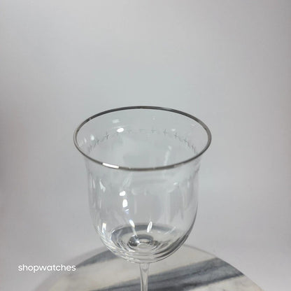 Lenox Pearl Platinum Crystal Iced Beverage Glass Goblet Set 20 Pc Elegant