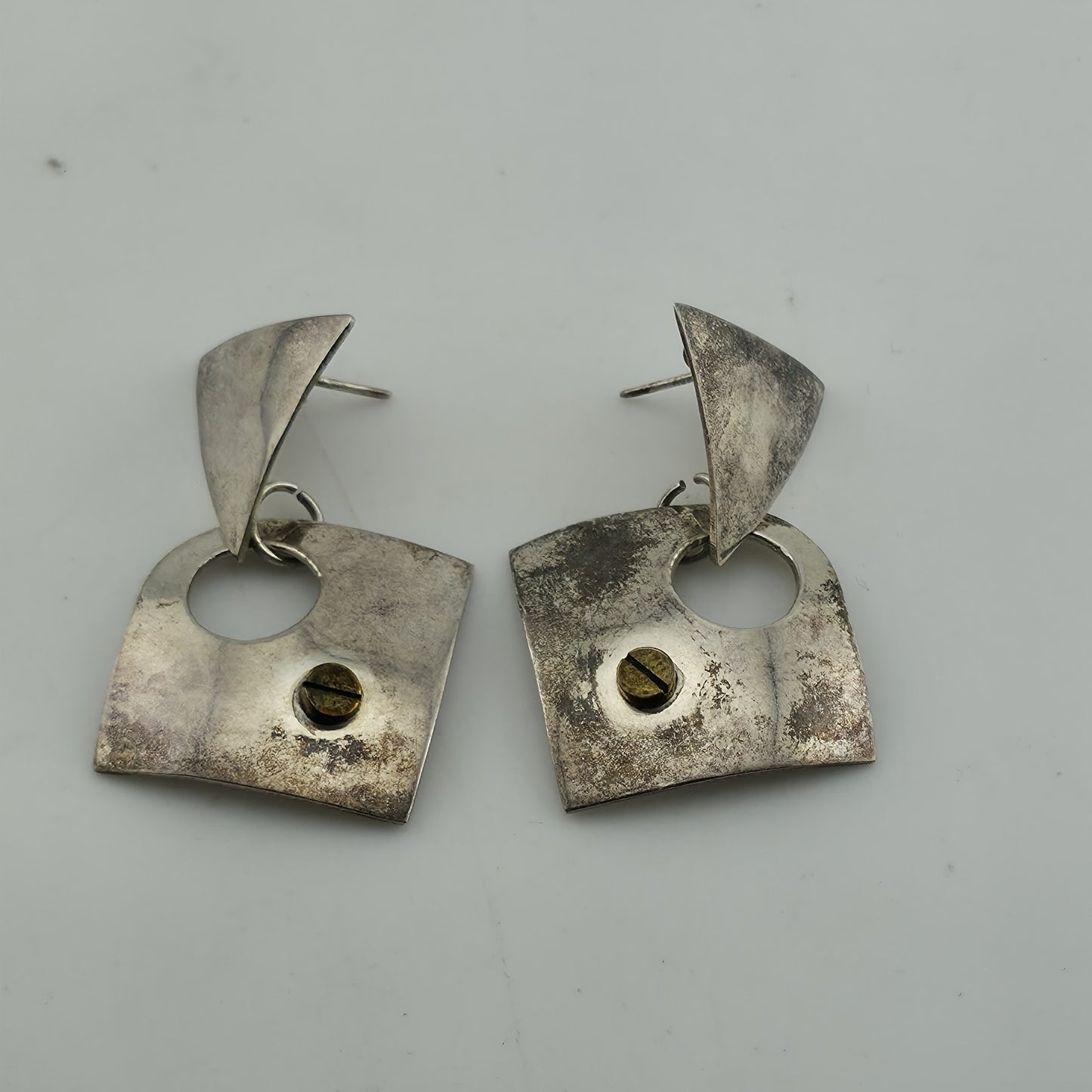 Vintage Mexico 925 Sterling Silver Earrings — Marked 952 Tg 259 Mexico