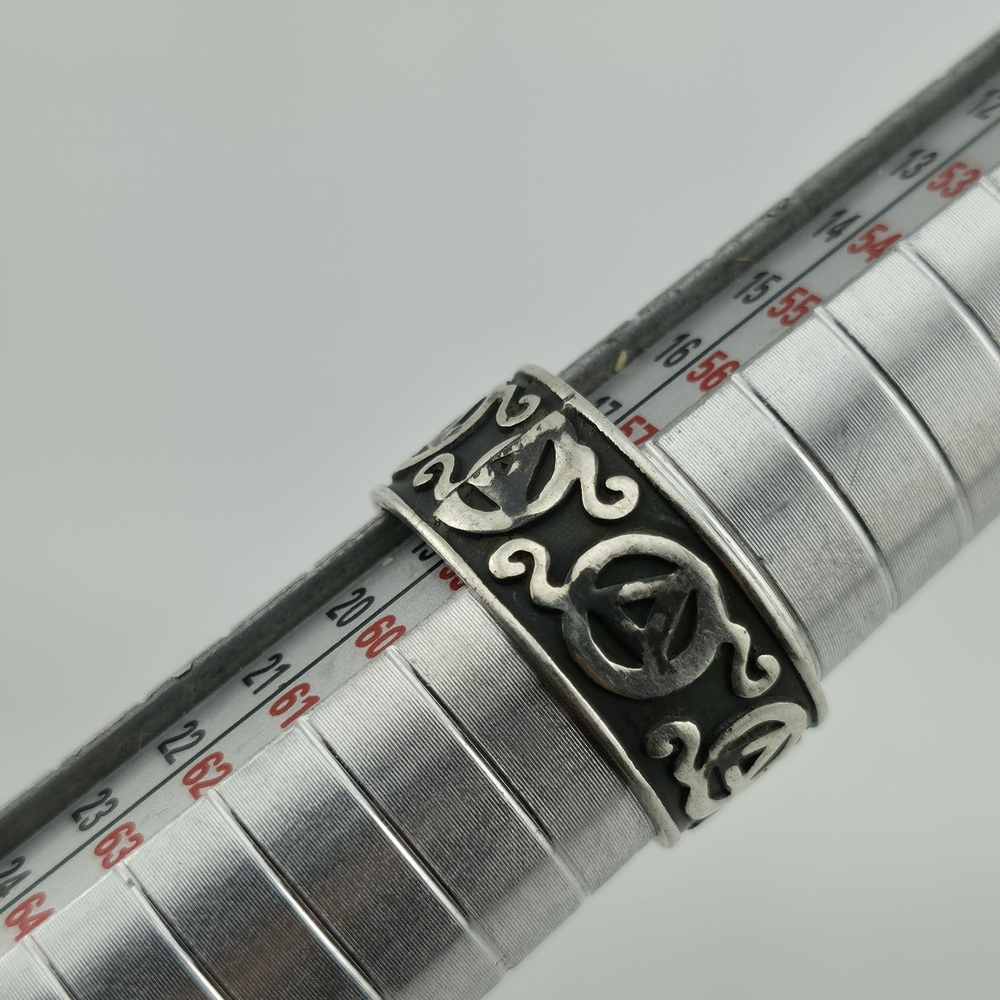 Vintage Sterling Silver Ring Native Mexico Size 8.5