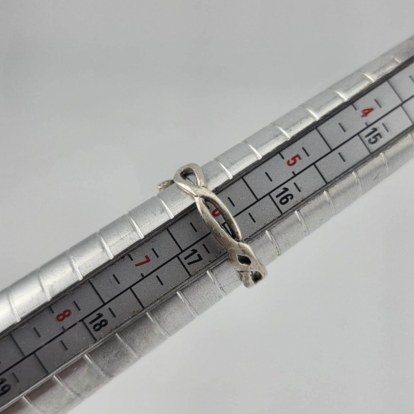 925 Sterling Silver Ring Olive Leaf Style Band 6 laurel branch design