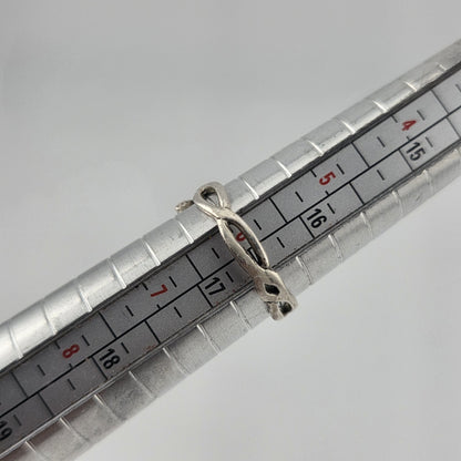 925 Sterling Silver Ring Olive Leaf Style Band 6 laurel branch design