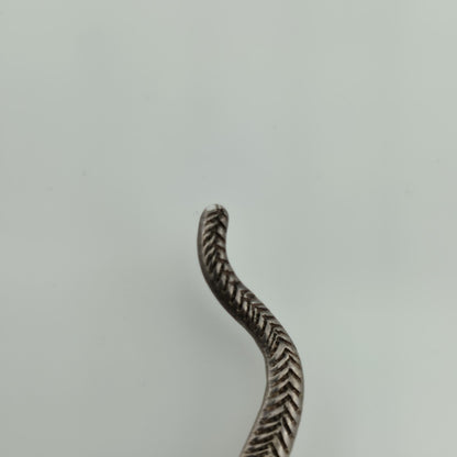 Sterling Silver 925 Lizard Pin Brooch 2.7" Patina Vintage Animal Jewelry