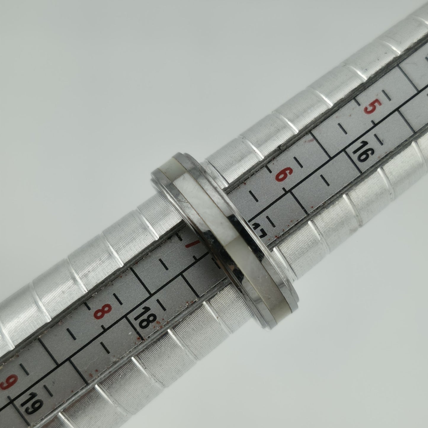 Tungsten Carbide men Women  band  Silver Tone size 6.76