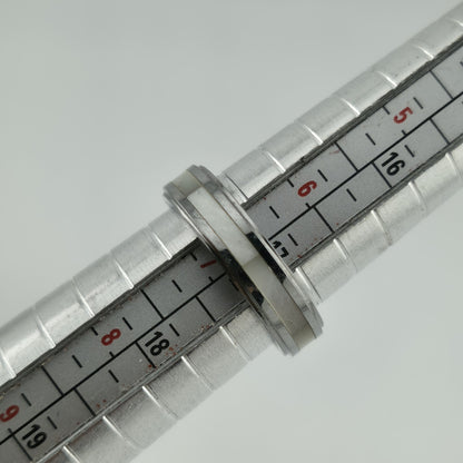 Tungsten Carbide men Women  band  Silver Tone size 6.76