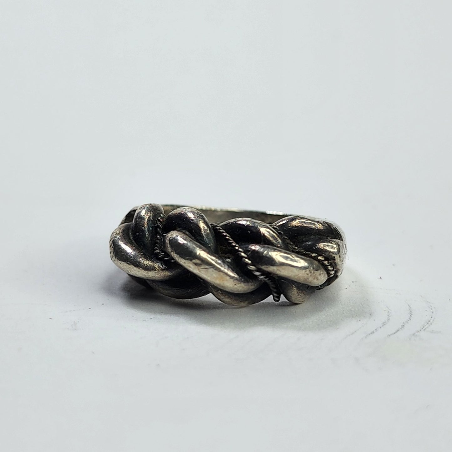 Namejs gredzens ring 925 Sterling Silver oxidized braided Latvian Jewelry Size 9