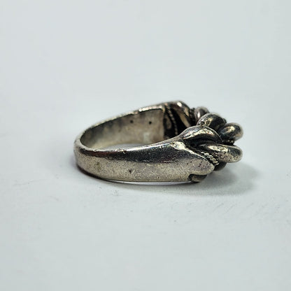 Namejs gredzens ring 925 Sterling Silver oxidized braided Latvian Jewelry Size 9