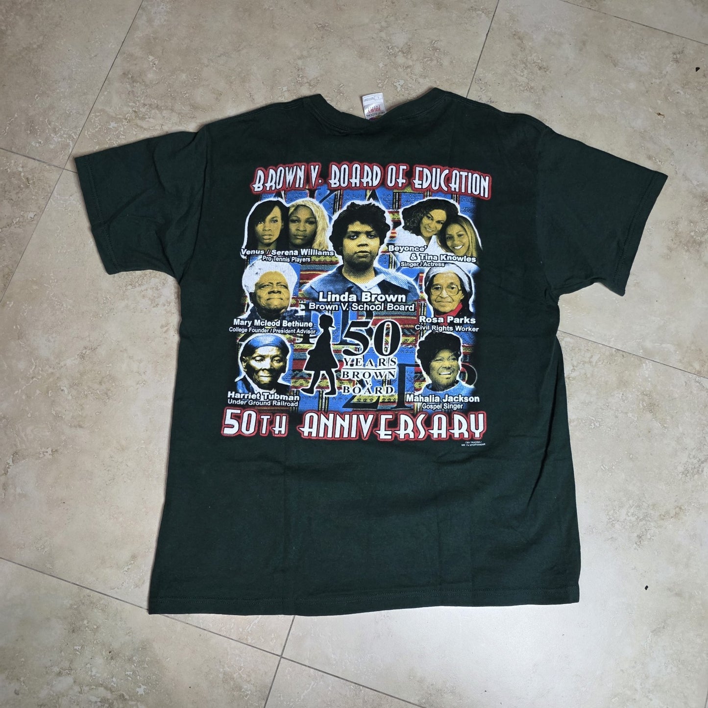 Positive women of the past present future 50 Years Brown V Board Shirt Large VTG