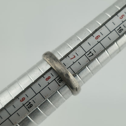 Amber 925 Sterling Silver Ring 7.5 MCM Chunky Teardrop Coffin Vintage Rare