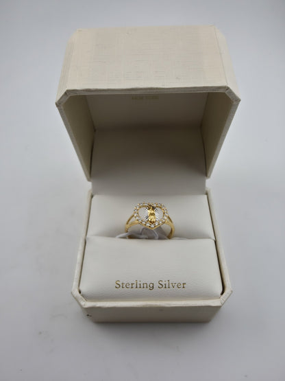 Cynthia Rowley Sterling Silver 925 Madonna Ring 7 Catholic Christian Jewelry New