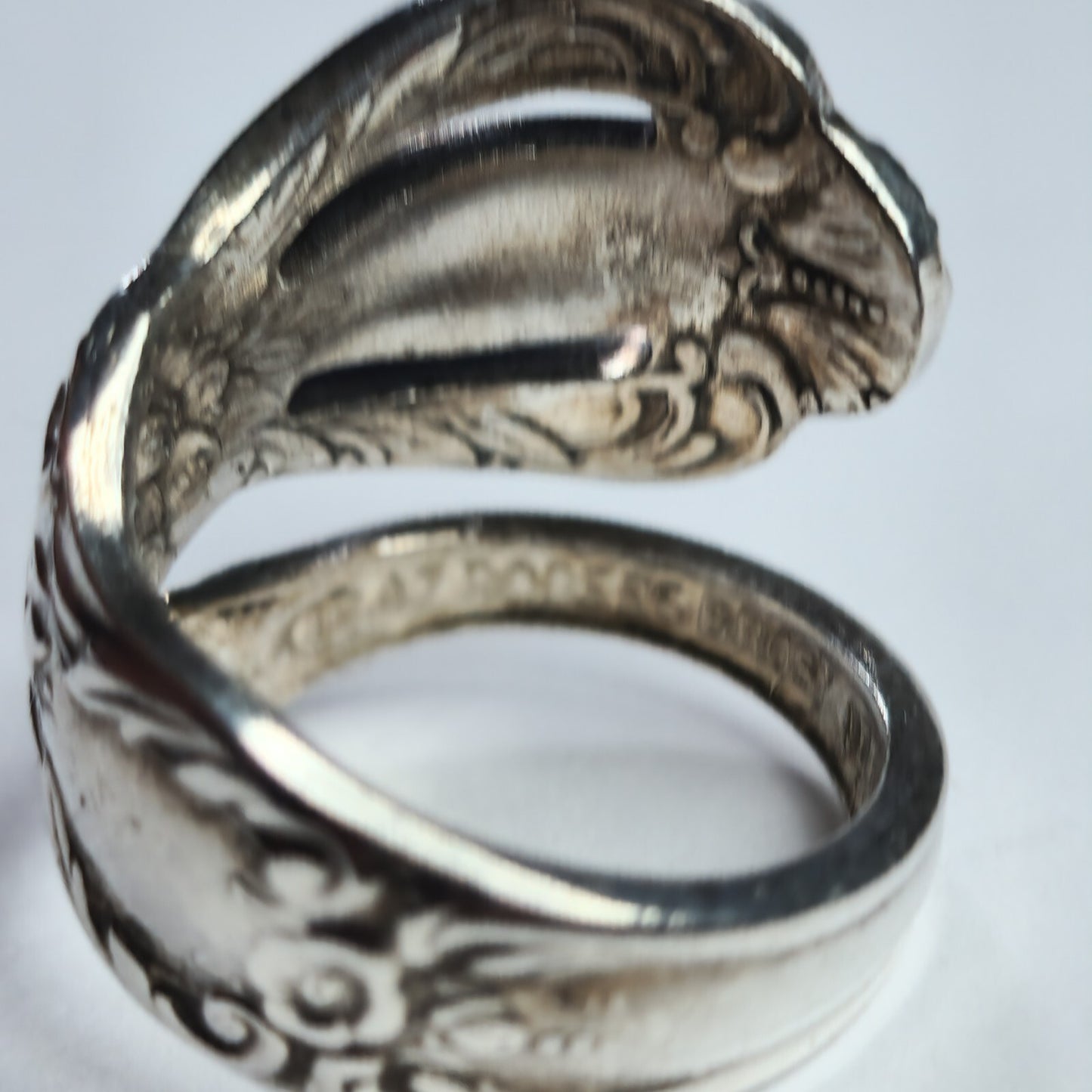 Rogers Bros 1847 Spoon Ring 925 Sterling Silver Size 6 Vintage Flatware Jewelry