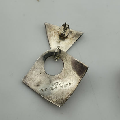 Vintage Mexico 925 Sterling Silver Earrings — Marked 952 Tg 259 Mexico