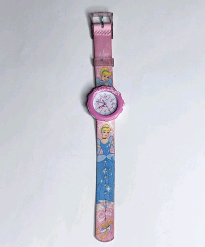 Flik Flak Disney Princess Cinderella Watch Swiss Pink Quartz Swatch 2011