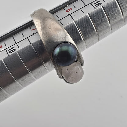Sterling Silver Ring Three Stones 6.9g  Size 7