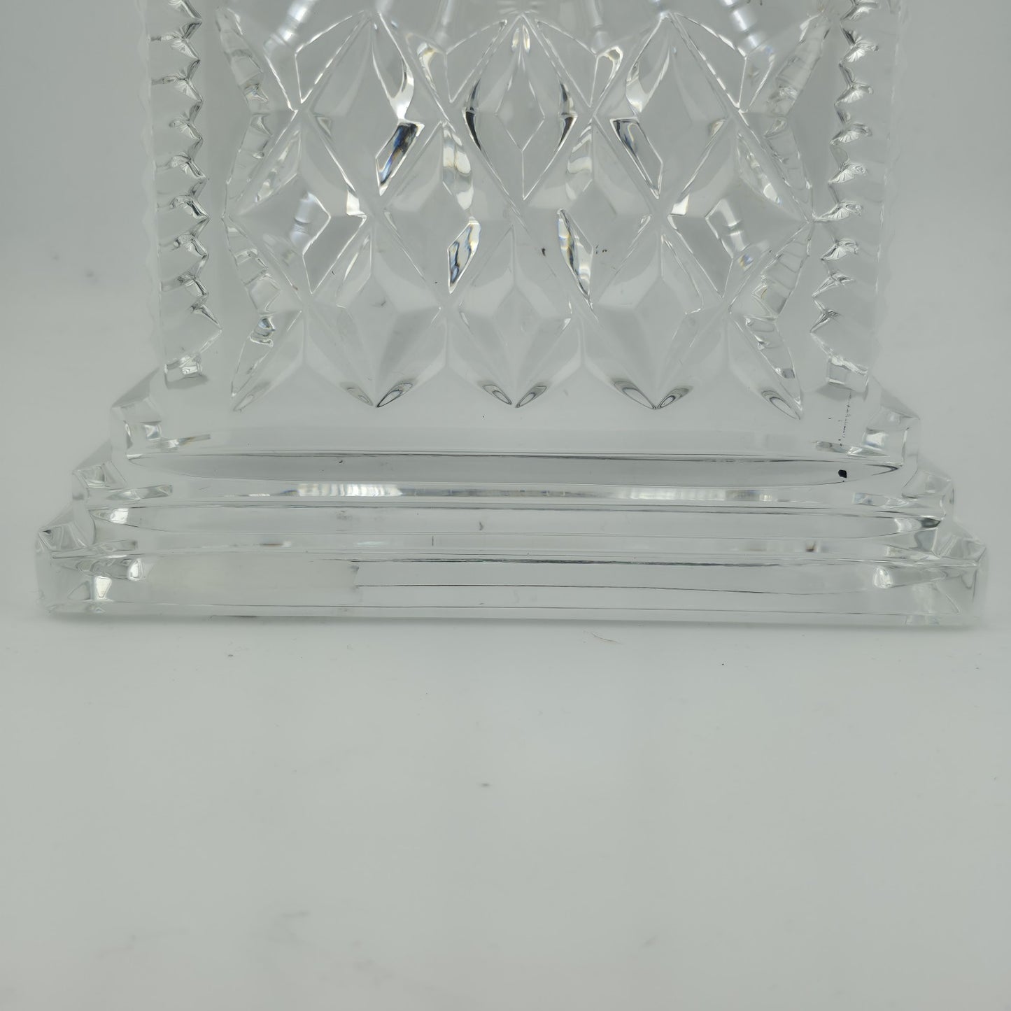 WATERFORD CRYSTAL LISMORE CARRIAGE CLOCK — 7" MANTLE / DESK