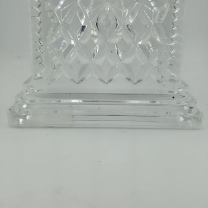 WATERFORD CRYSTAL LISMORE CARRIAGE CLOCK — 7" MANTLE / DESK