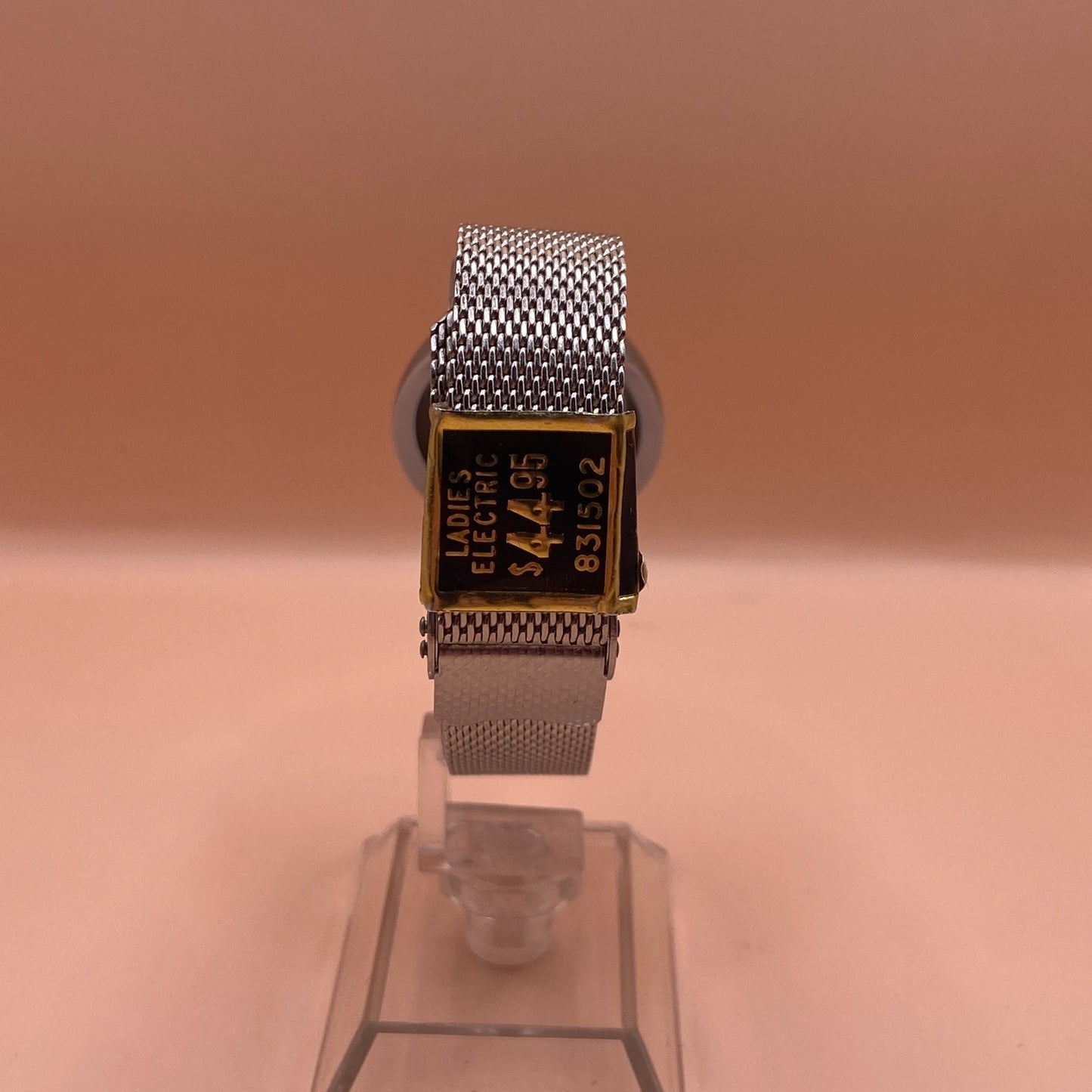 Timex Electric Domed Watch Women 30mm Silver Tone Mesh Band New Battery Vintage