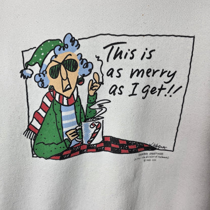 MAXINE crabby crewneck XL sweatshirt Unisex Hallmark comic Strip Vintage 90s
