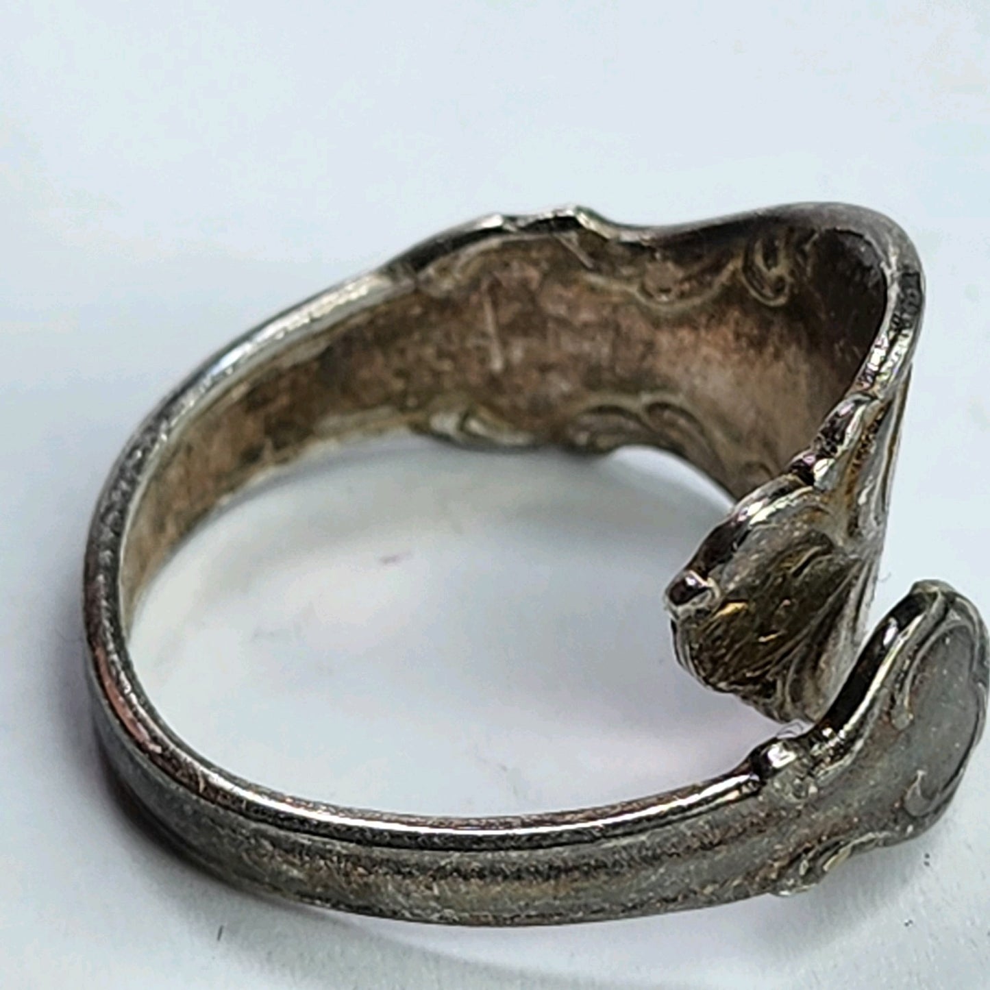 Vintage Signed Rogers Bros 1847 Spoon Ring 925 Sterling Silver Size Adjustable