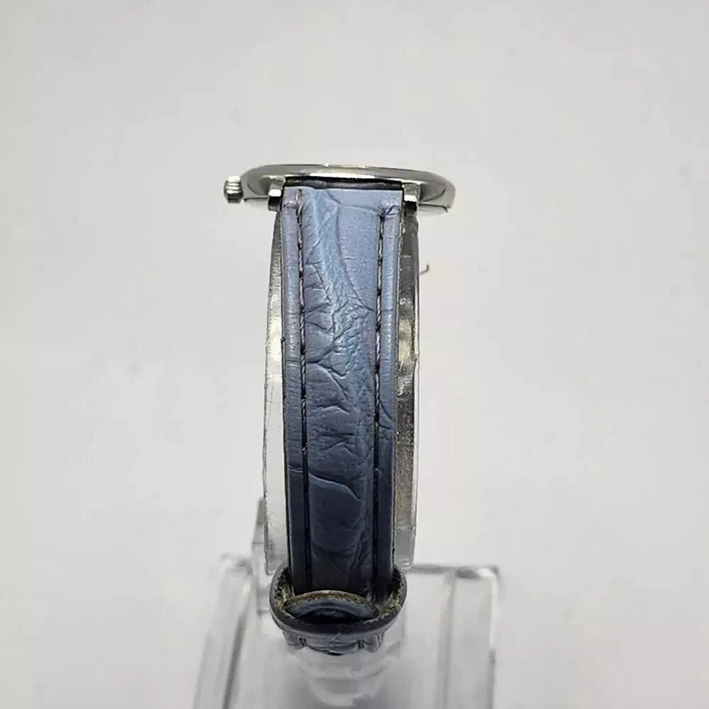 Omega Watch De Ville 5951111 22mm Womens Silver Light Blue Analog 13 Jewels