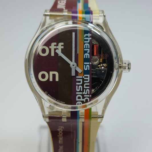 Swatch Watch Musicall Jingle Me Watch SLK118 by Candy Dulfer 1997 Vintage