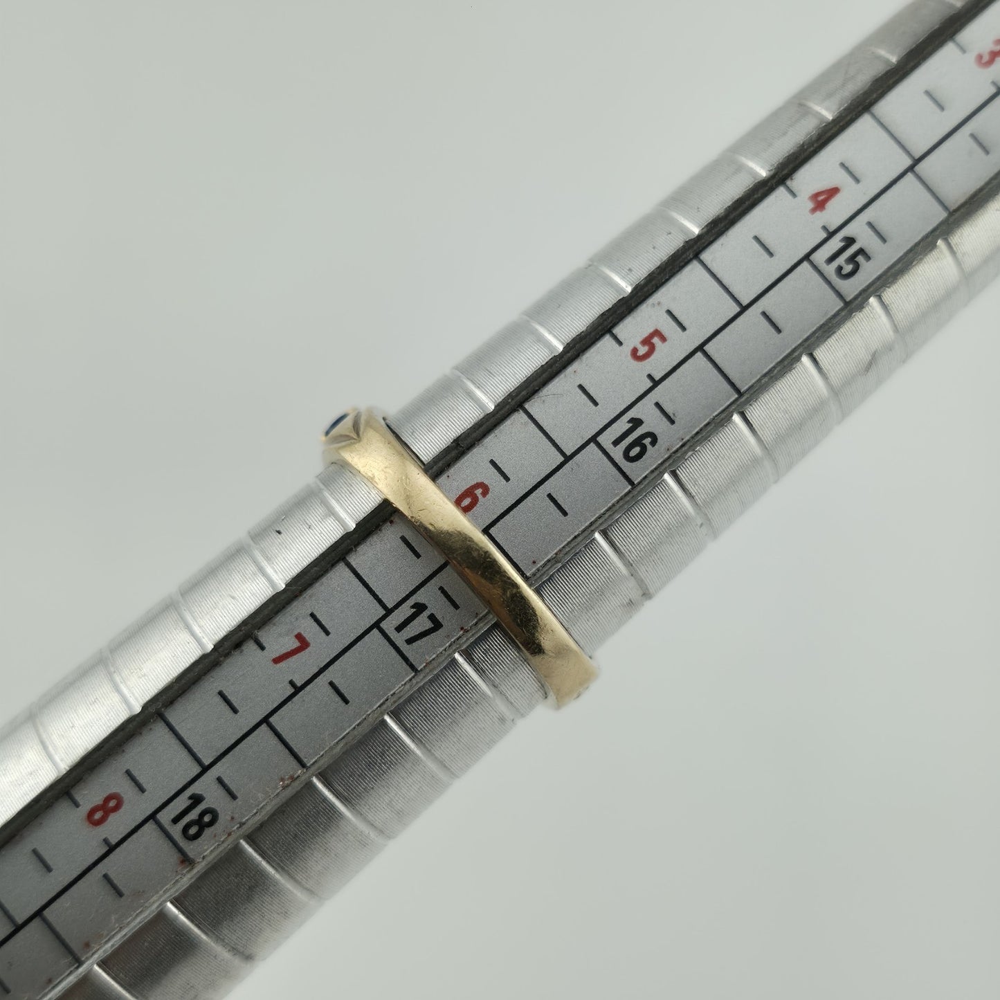 10k Yellow Gold Ring 9 Stones Rainbow Mothers Grandmother Mom Size 6 HOF Vintage