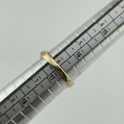 10k Yellow Gold Ring 9 Stones Rainbow Mothers Grandmother Mom Size 6 HOF Vintage