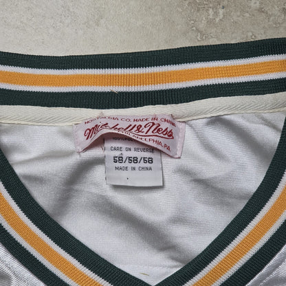 Mitchell & Ness Throwbacks Sewn Stitched Reggie White #92 White Jersey size 58