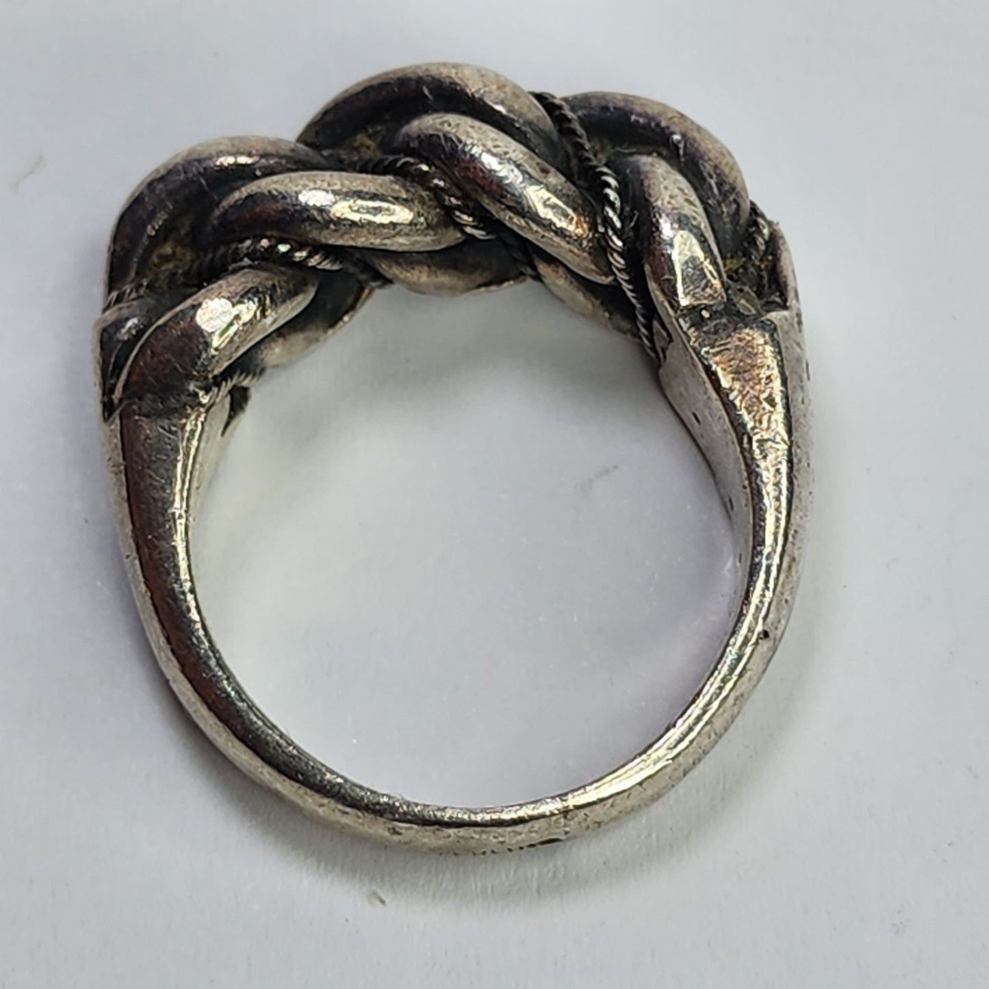 Namejs gredzens ring 925 Sterling Silver oxidized braided Latvian Jewelry Size 9