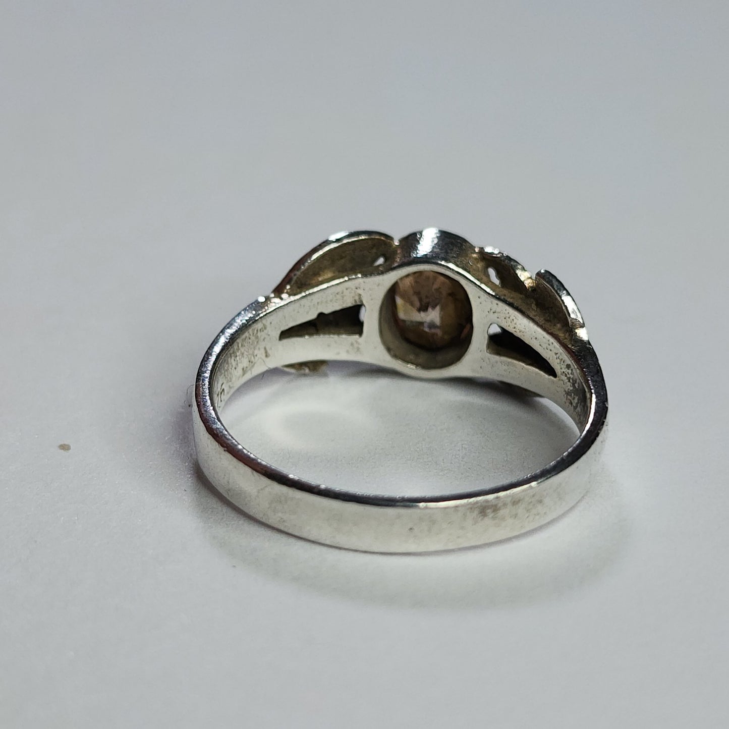 925 Sterling Silver Ring Citrine .925 Size 8