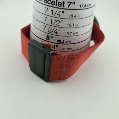 Vintage Swatch Pop Watch 1988 Red Band Skeleton Transparent Dial Rare New Batter