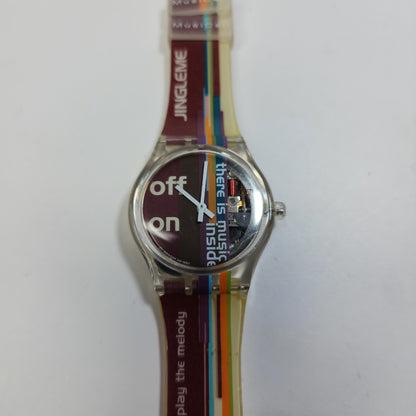 Swatch Watch Musicall Jingle Me Watch SLK118 by Candy Dulfer 1997 Vintage