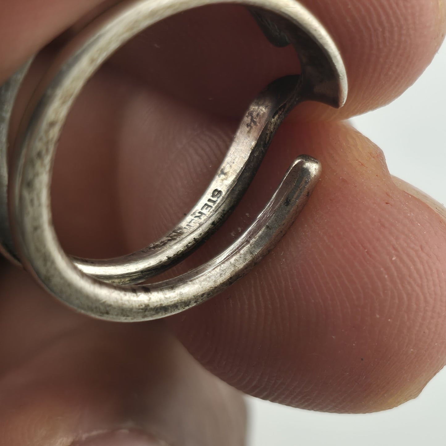 Ring Sterling Silver MCM MODERN contemporary Artisan Organic Minimalist Size 6.5