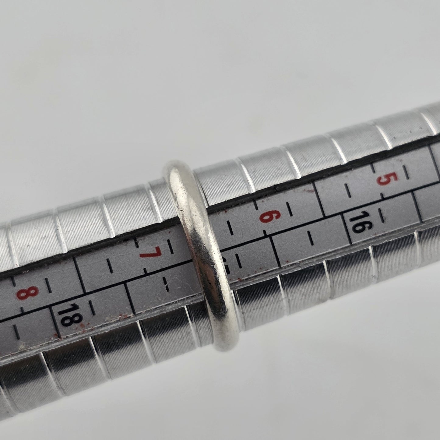 925 Sterling Silver Plain Band Ring Men Women Unisex Wedding Promise Minimal 6.5