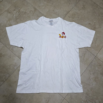 McDonald's Shirt Mens Shirt XL White Promo Tee South Florida Superstars GO FIGHT