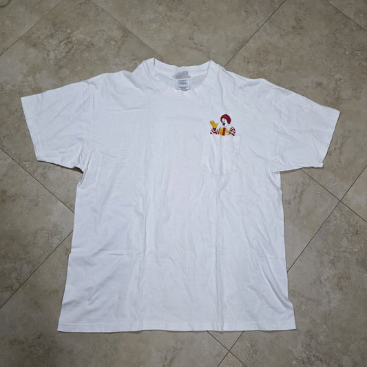 McDonald's Shirt Mens Shirt XL White Promo Tee South Florida Superstars GO FIGHT