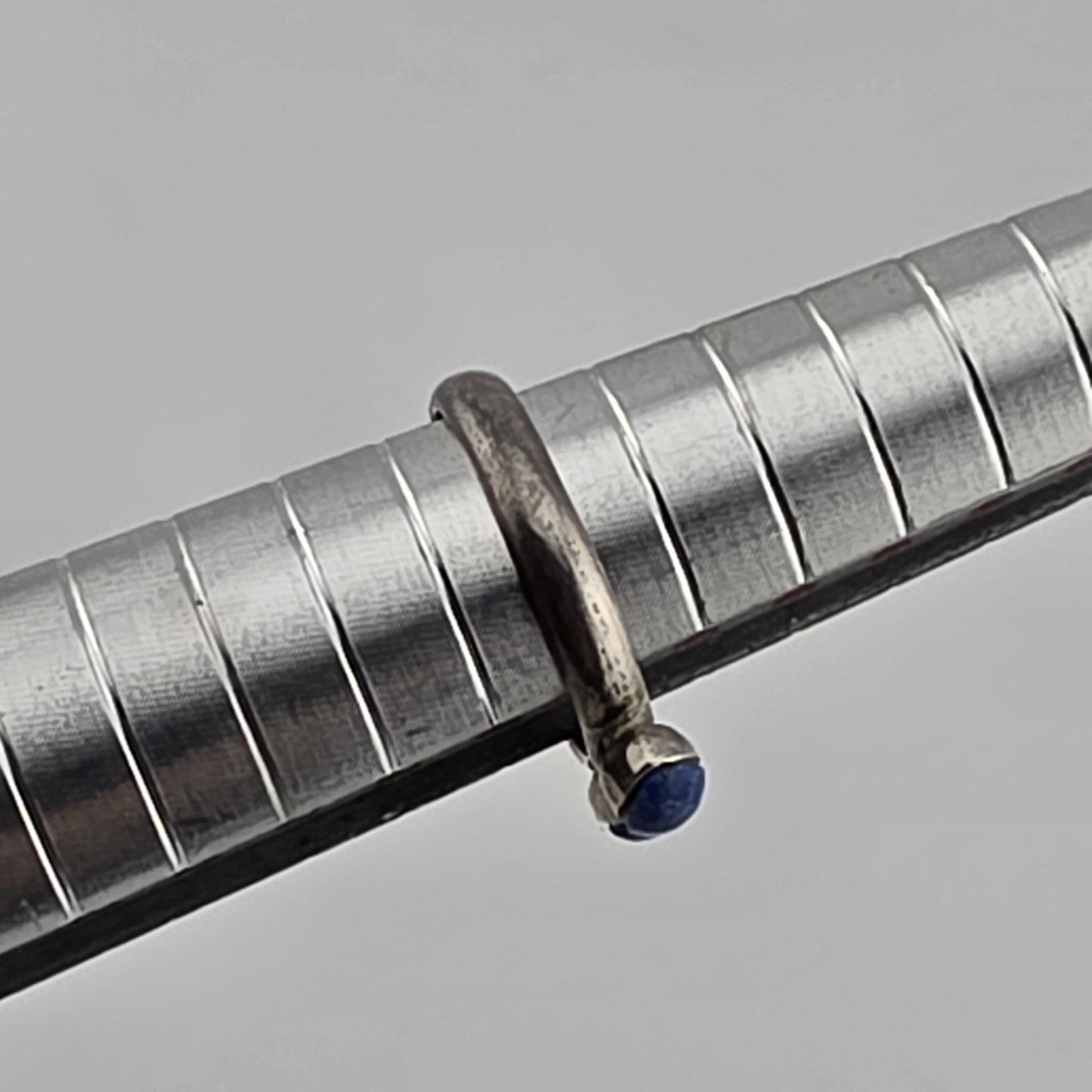 Sterling Silver Ring 925 Blue Lapis Stone Size 4.5