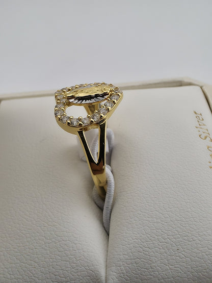 Cynthia Rowley Sterling Silver 925 Madonna Ring 6 Catholic Christian Jewelry New