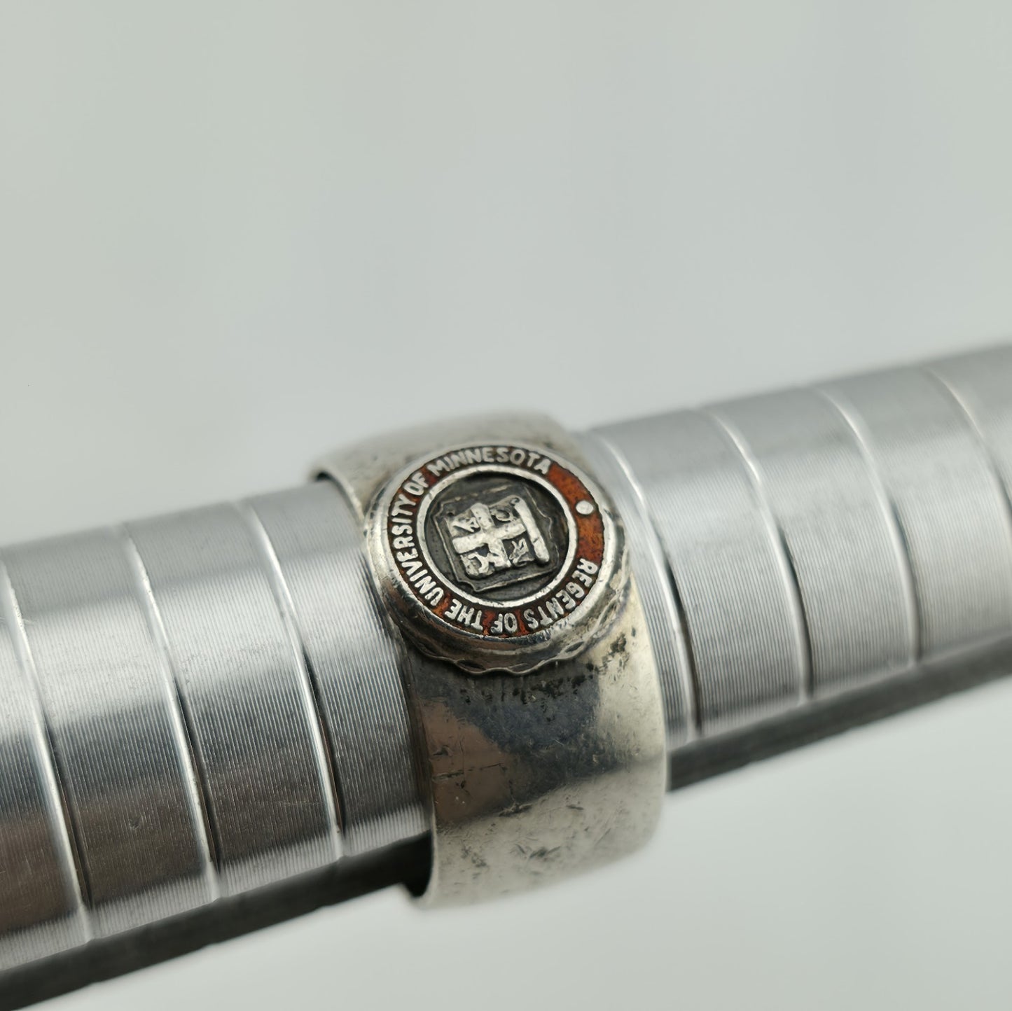 Regents of the University of Minnesota Signet Ring Size 5.5 Sterling Silver VTG