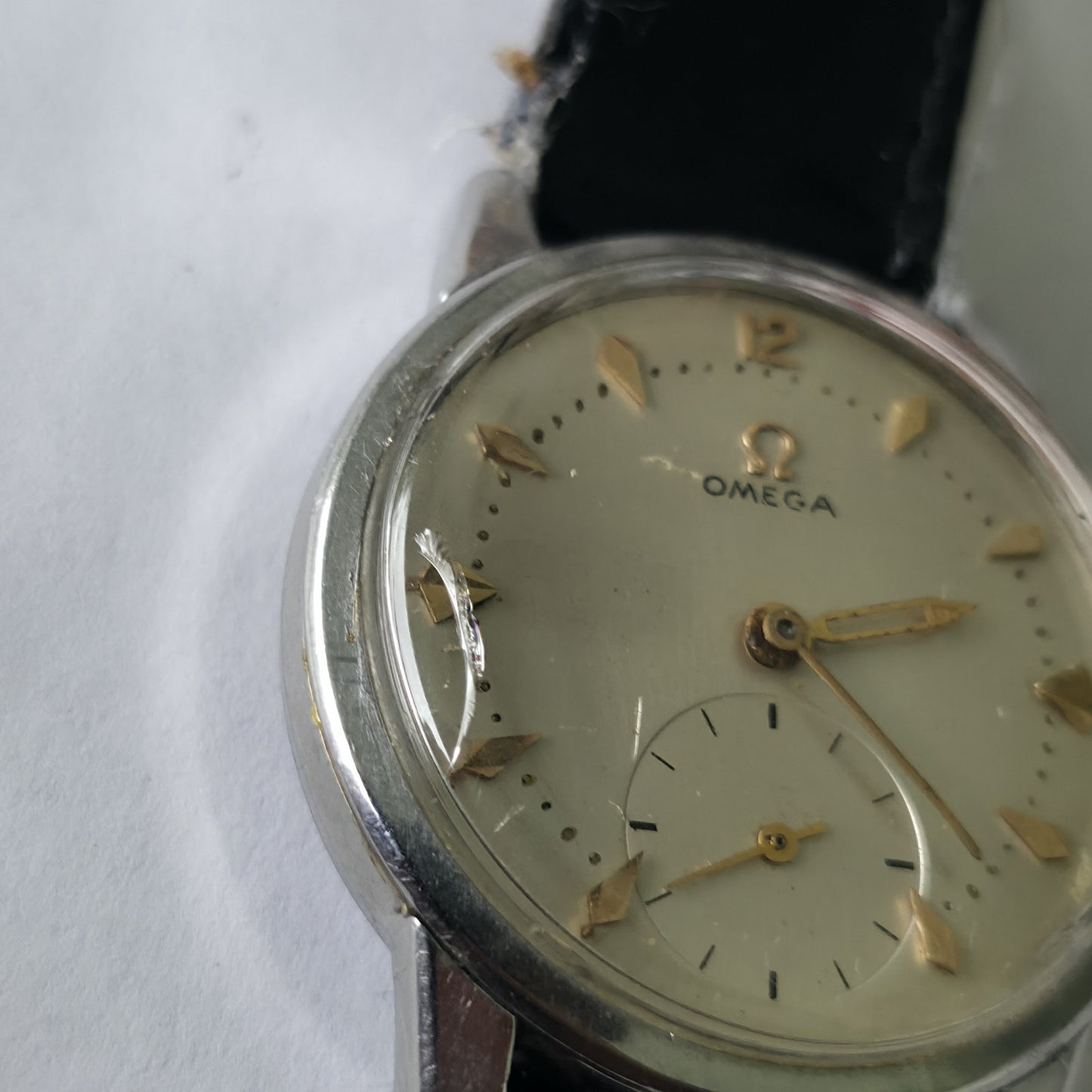 Omega Watch Ranchero Rare Movement 268 Manual Wind White Dial Vintage Working