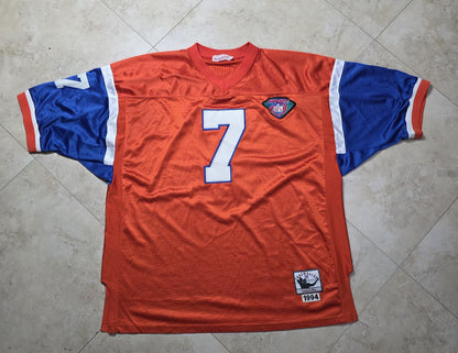 Mitchell & Ness Throwbacks John Elway #7 Denver Broncos 1994 Jersey Size 54