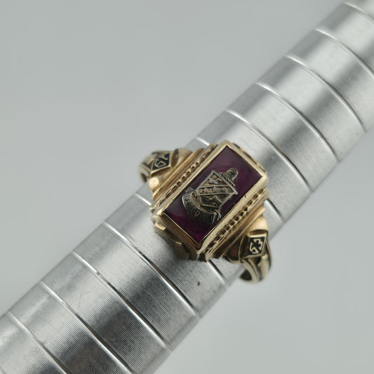 Ferguson 1953 Class Ring 10K Yellow Gold Balfour Size 6.25 Vintage