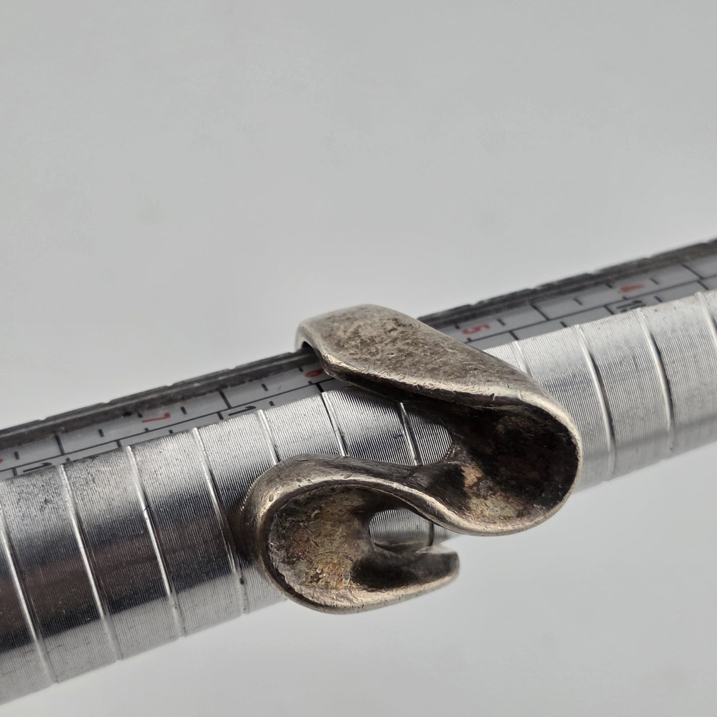 STERLING SILVER Ring MCM MODERN MODERNIST Koppel Abstract SIGNED HEAVY 6.5 VTG