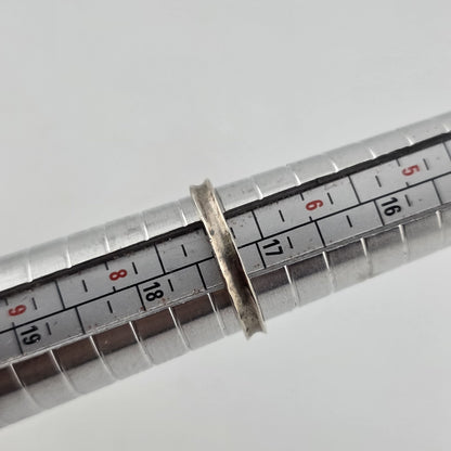 SILPADA RING STERLING 925 HAMMERED STACKABLE CONCAVE SIZE 7