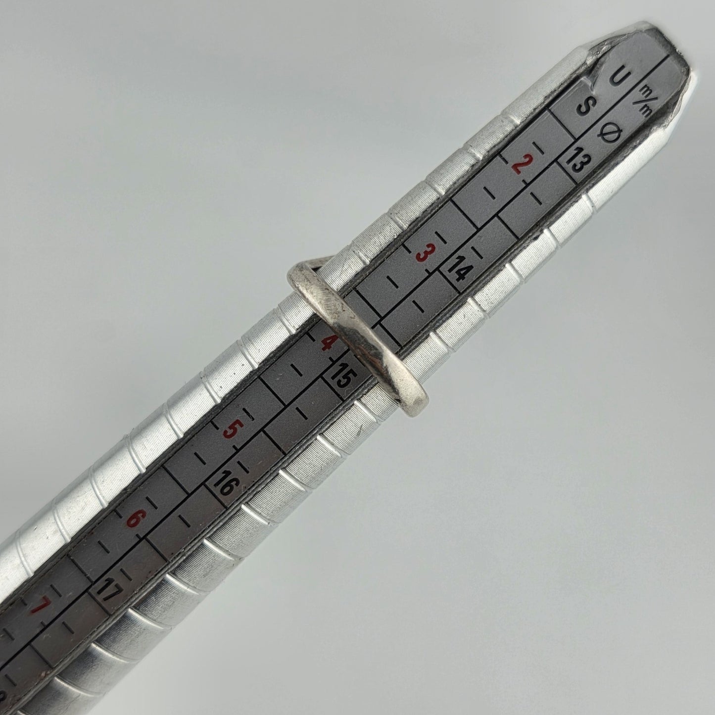 925 Sterling Silver Ring Pear Cut Amethyst Unique Modernist 3.25 Vintage Artisan