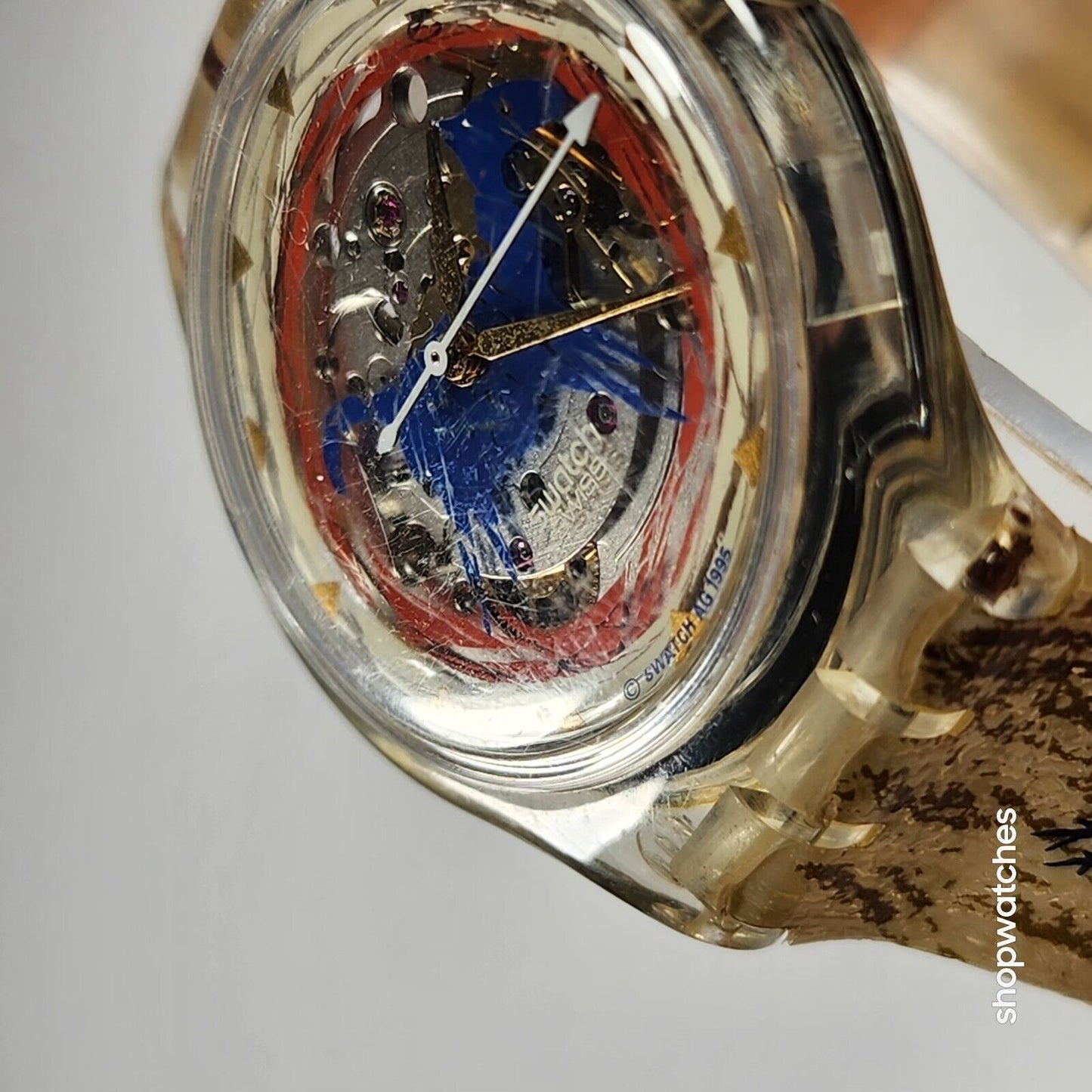 Swatch Watch Aniak Sak123Vintage Rare Automatic Swiss movement  23 Jewels EUC great